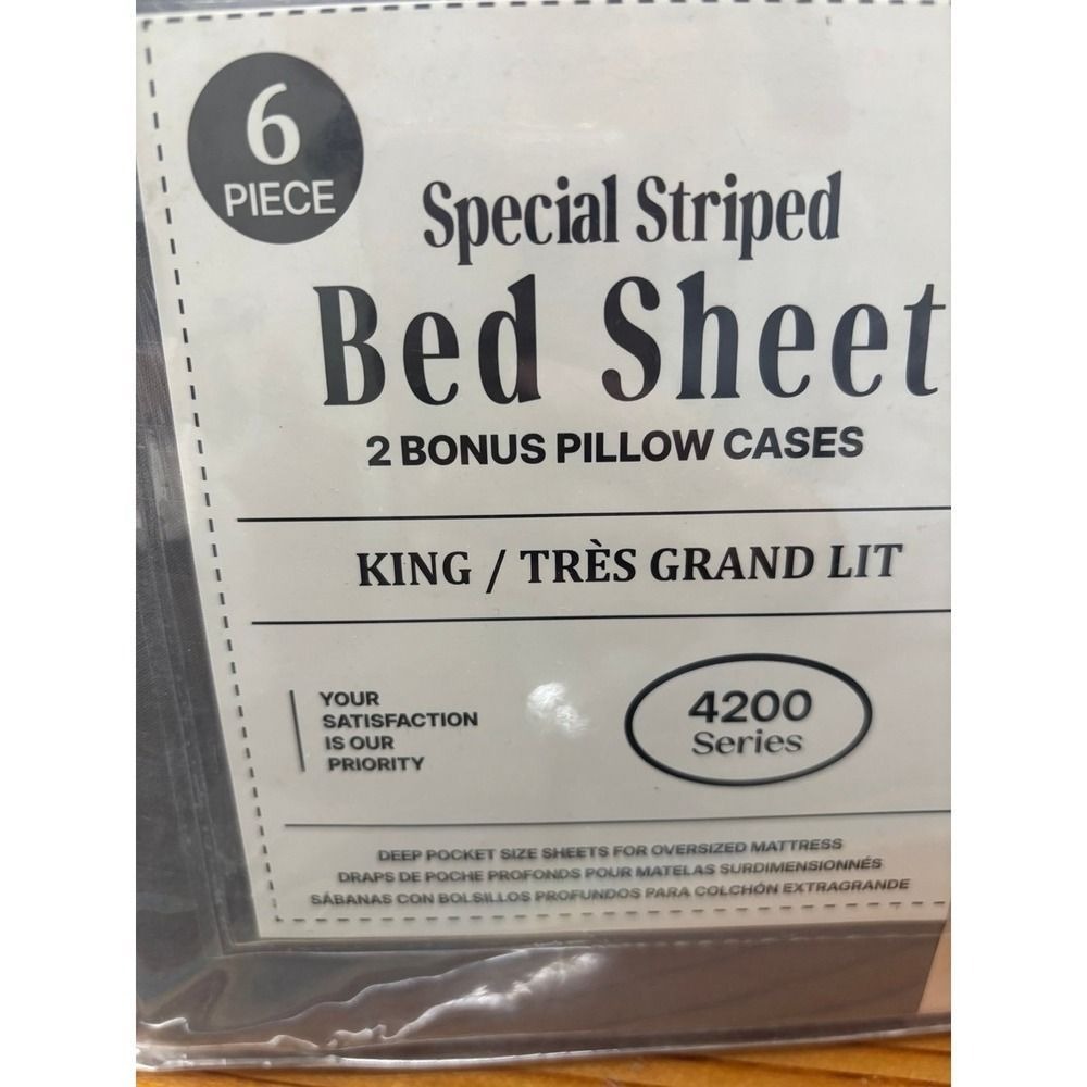 King Bed Sheets 6 Piece Set